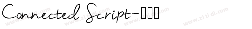 Connected Script字体转换 Connected Script字体转换